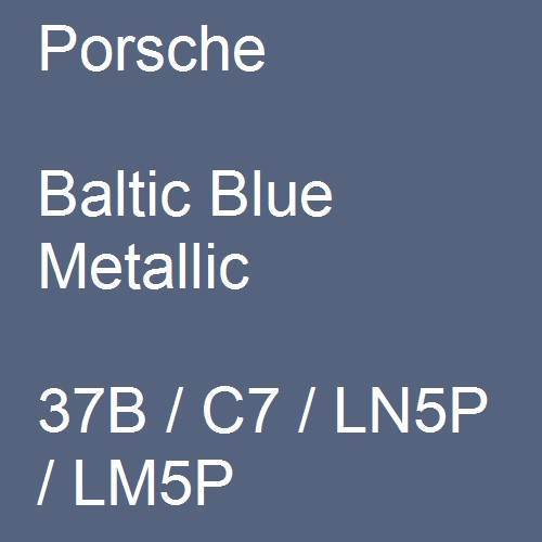 Porsche, Baltic Blue Metallic, 37B / C7 / LN5P / LM5P.
